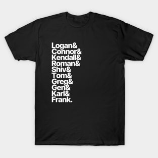 Succession Character List T-Shirt